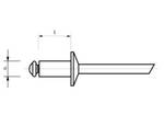 Nýt trhací 4 x 8 mm ocel