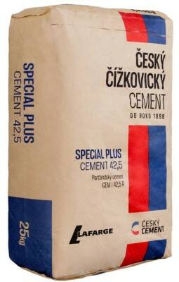 Cement Čížkovice CEM I 42,5 R PF special plus Lafarge – 25 kg