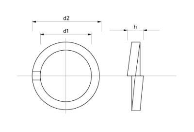 Podložka pérová 6,1 mm Zn