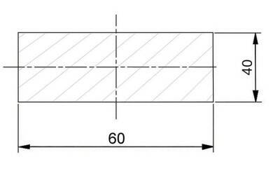 Plochá ocel 60 x 40 mm válcovaná