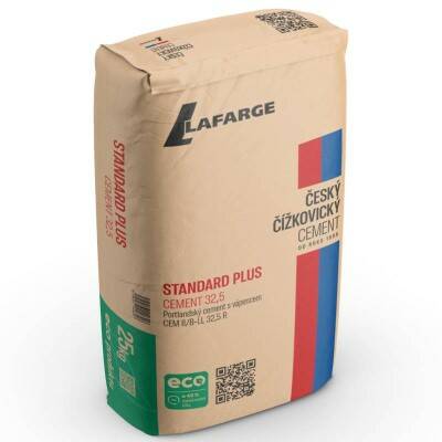 Cement Čížkovice II/B-LL 32,5 R Standard Plus PF Lafarge – 25 kg