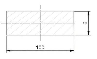 Plochá ocel 100 x 6 mm válcovaná